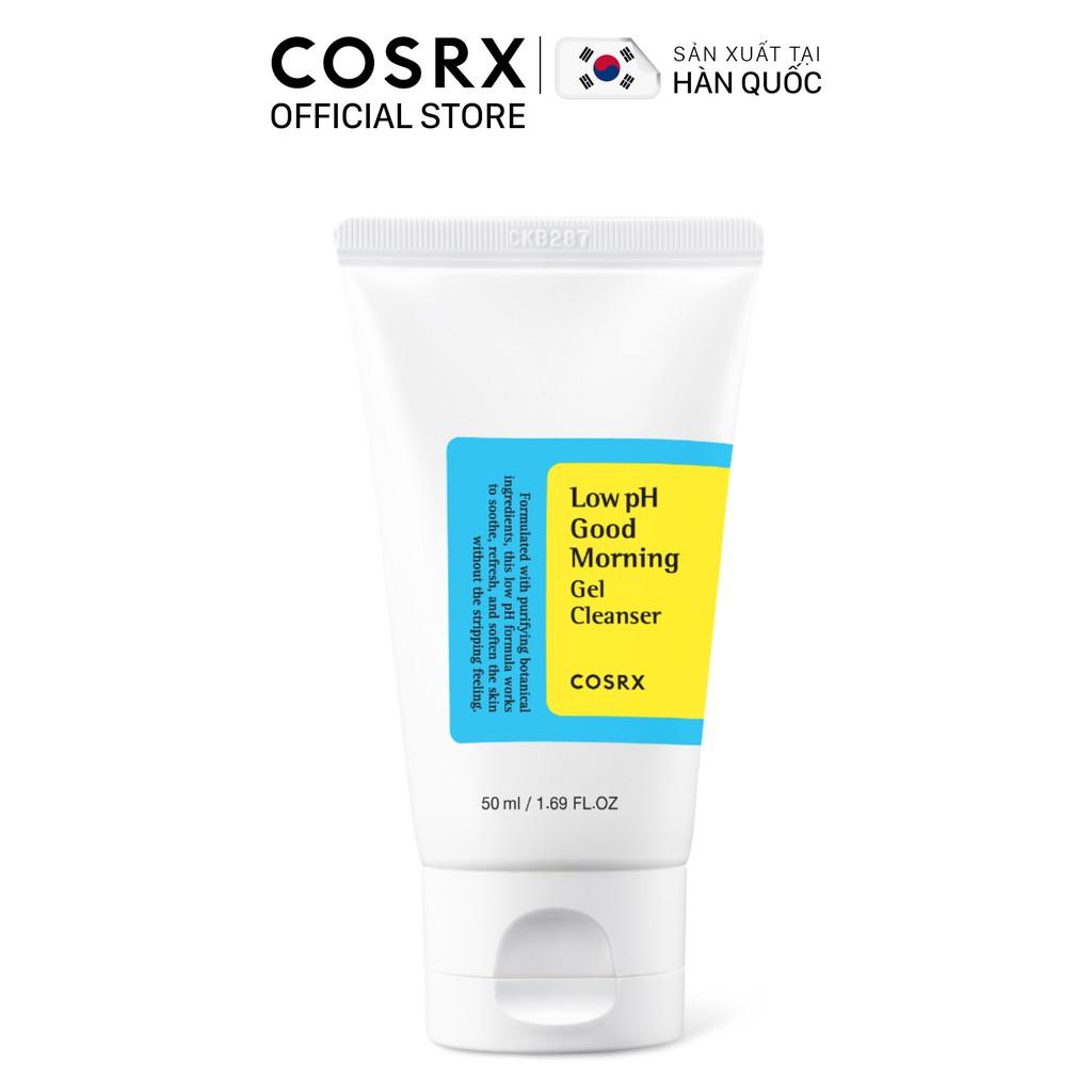 Gel Rửa Mặt Tràm Trà, 0.5% BHA COSRX Low pH Good Morning Gel Cleanser 50ml