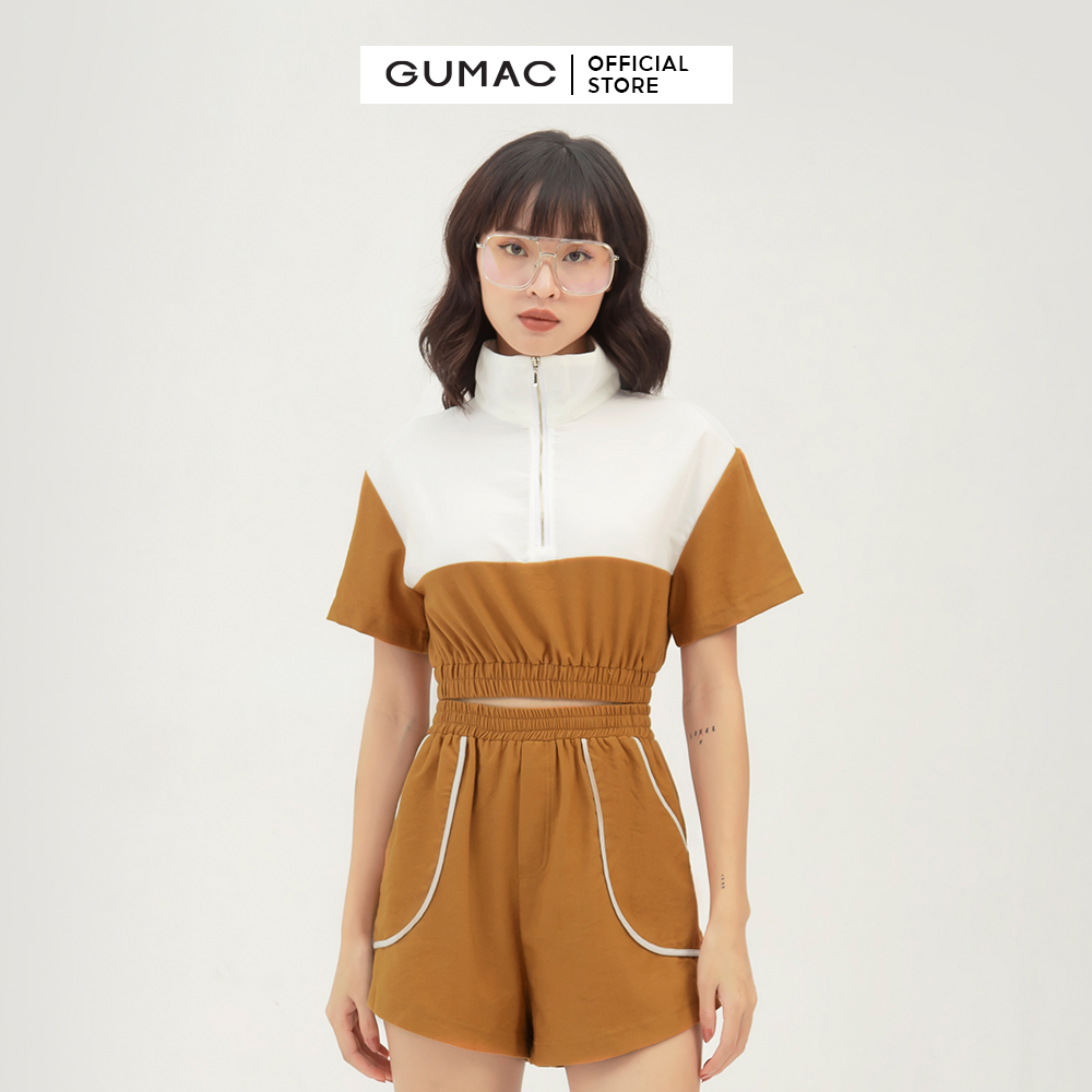 Quần short nữ viền túi GUMAC QB320