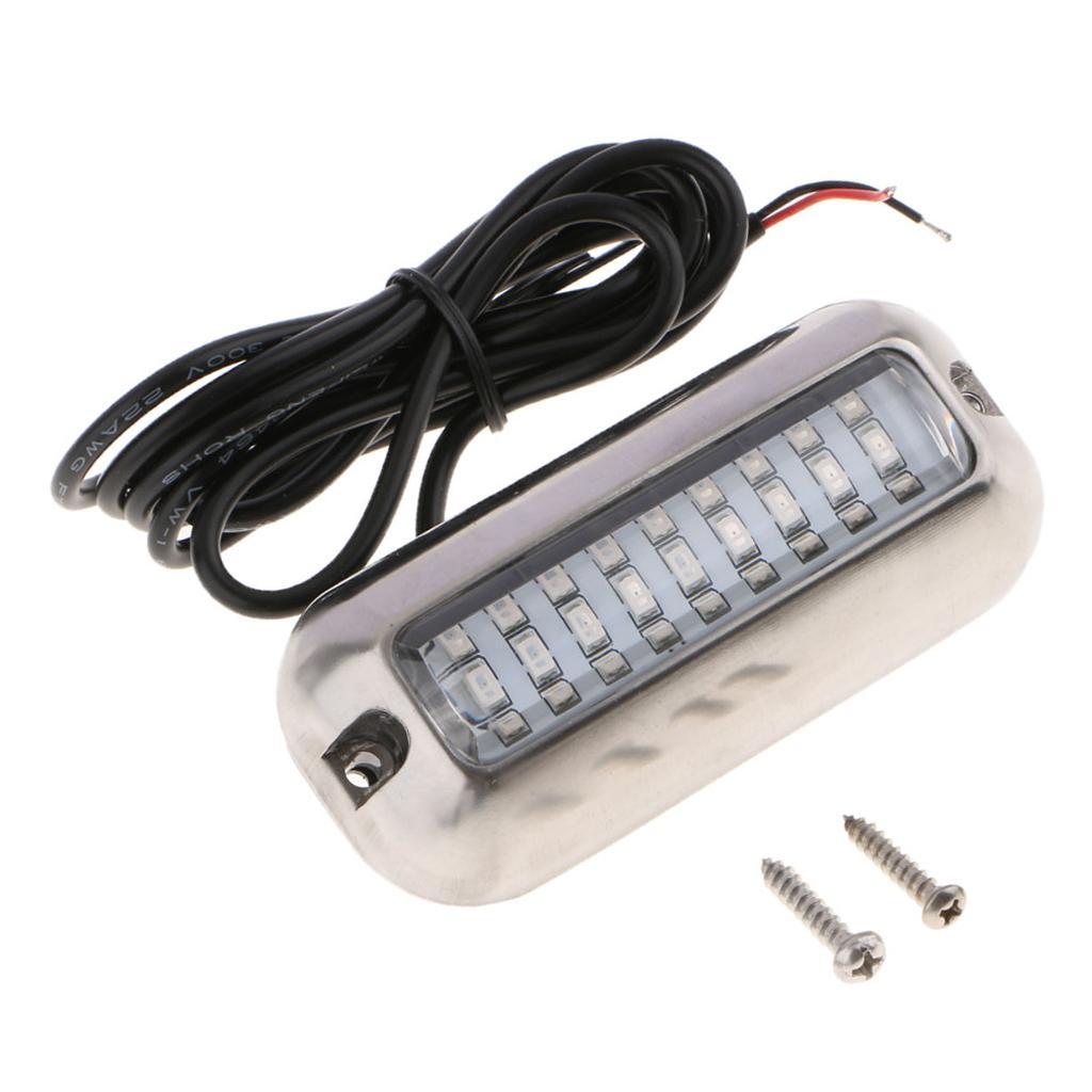 3.5inch Marine 27 Led Light Polished SS Blue, Boat Trailer Oval Oblong led Cockpit Interior Step Deck Lights Lighting Boating, Stainless Steel Bezel