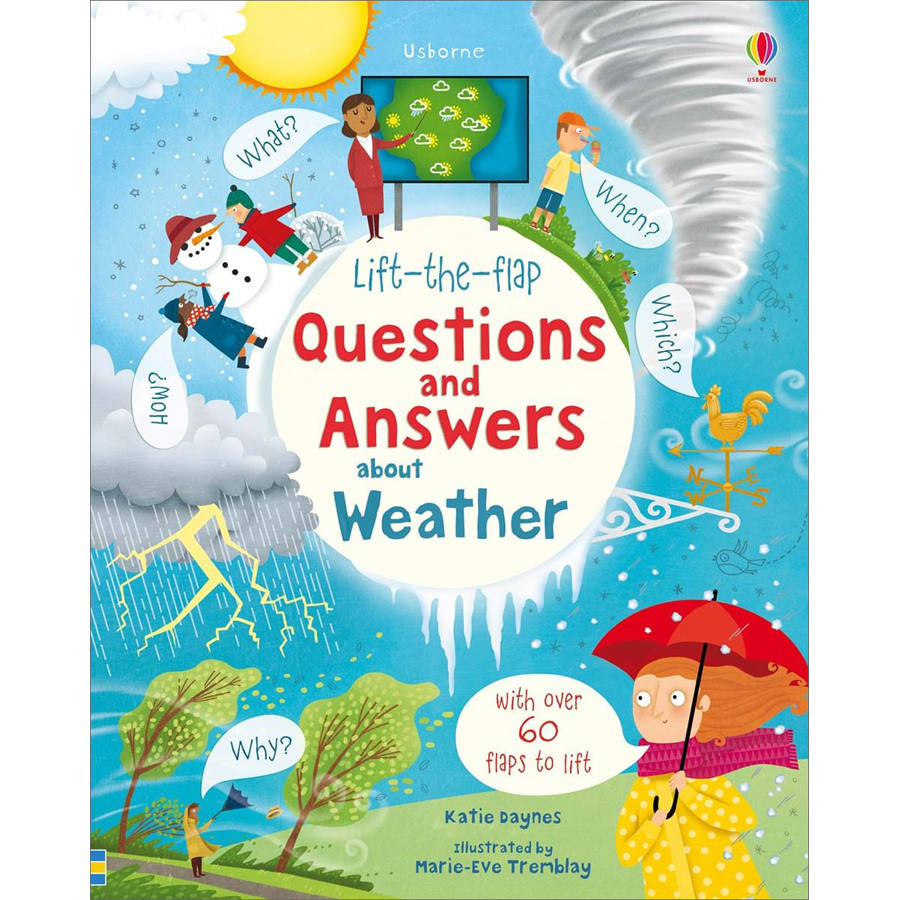 Sách tương tác tiếng Anh - Sách Usborne Lift-the-Flap Questions and Answers: about Weather