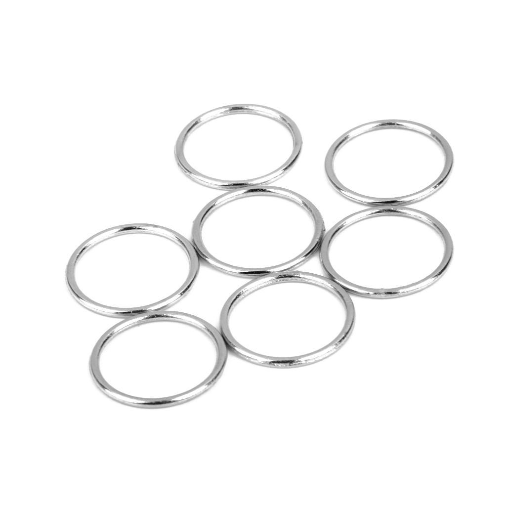 200 Pieces Silver Metal Bra Strap Adjuster Slider/O Ring Lingerie Sewing Crafts