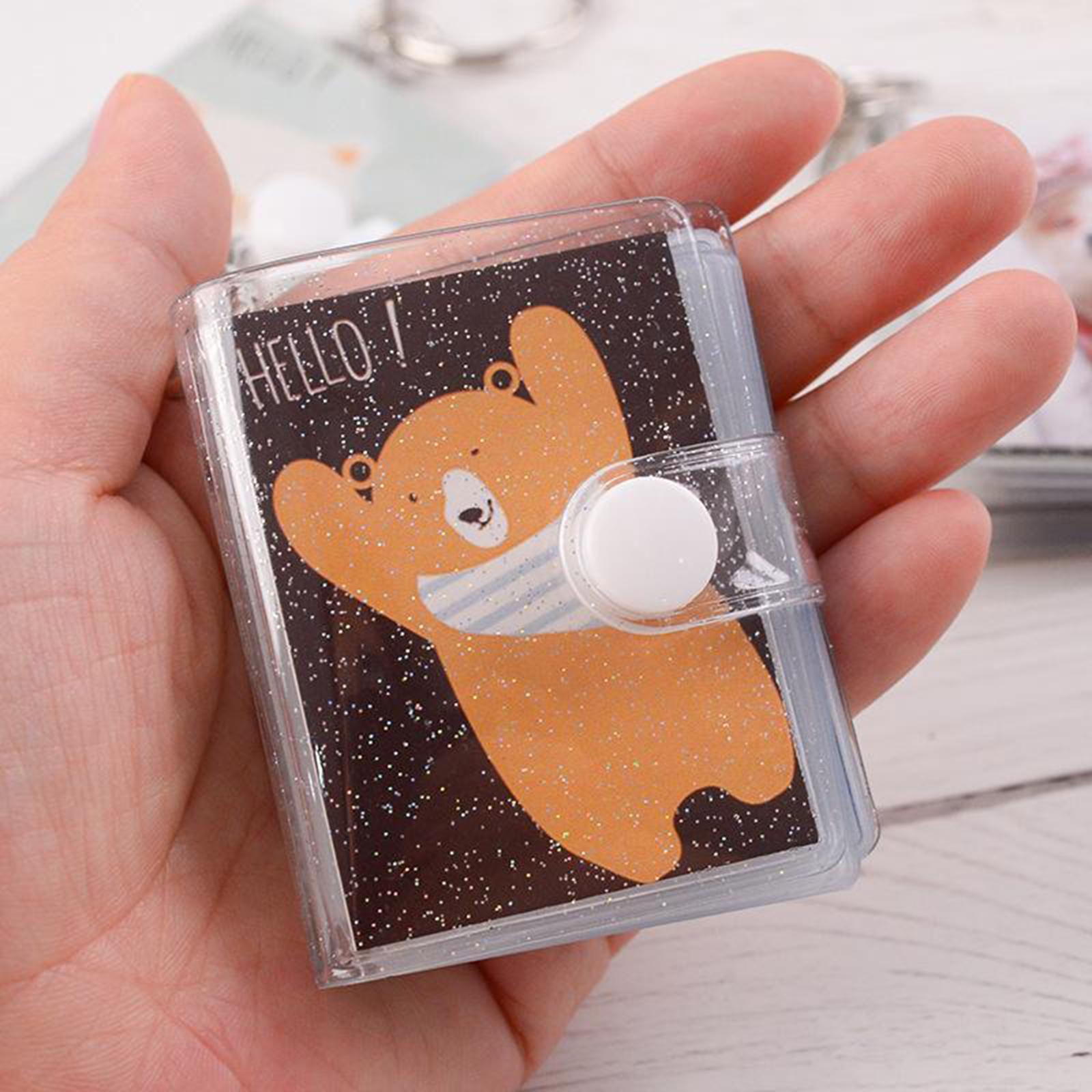 Photo Album Bag Card Holder Business Card Bag Jelly pink