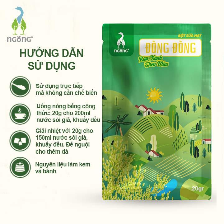 Bột Sữa Hạt Dinh Dưỡng Đòng Đòng Xanh Bổ Sung Rau Xanh Hộp 300gr