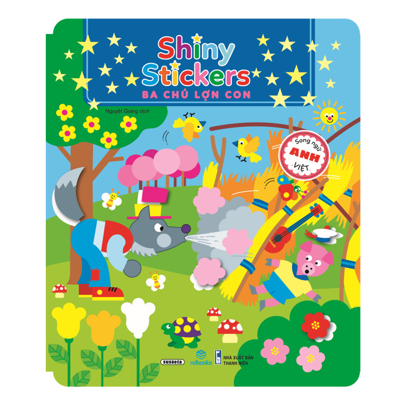 Sách - Bộ 4 cuốn Shiny Stickers - Song ngữ Anh Việt
