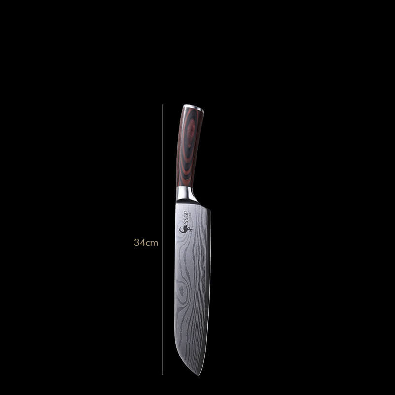 DAO BẾP NHẬT SANTOKU THÉP DAMASCUS MÃ DDT116