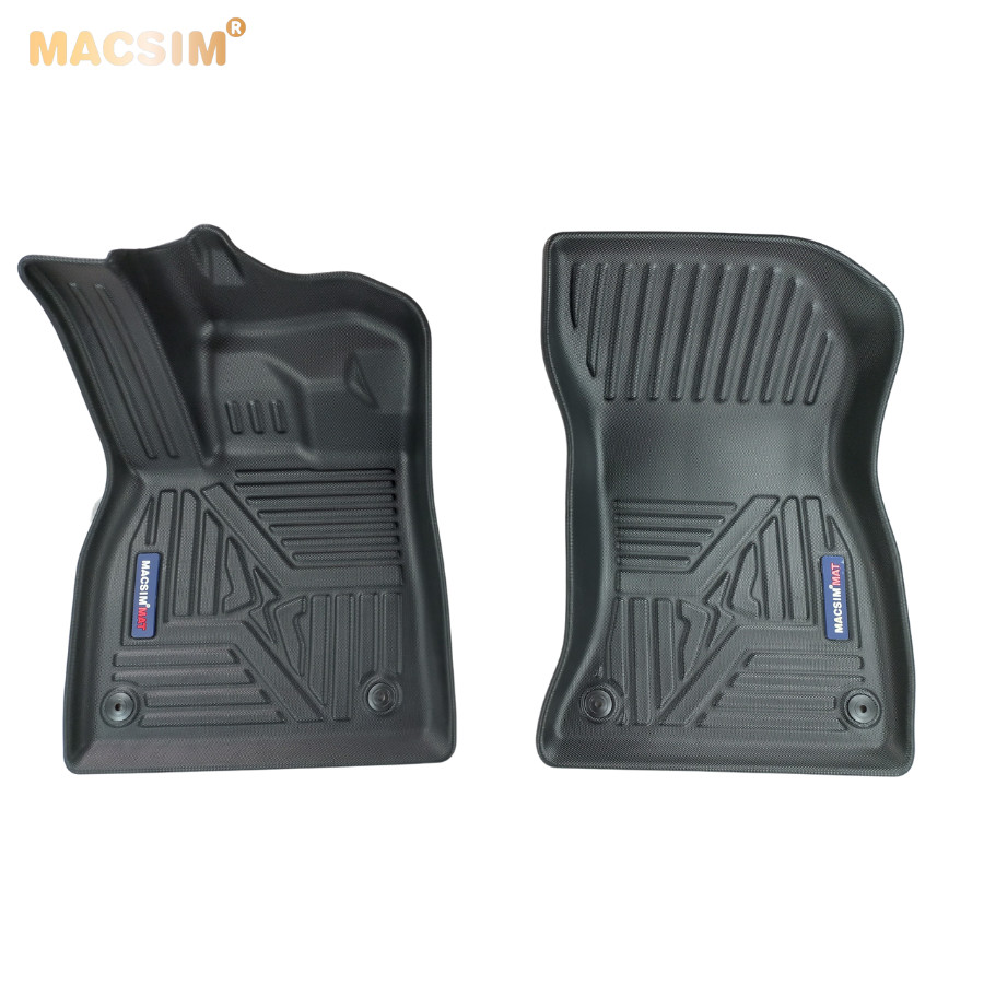 Thảm lót sàn xe ô tô New Audi Q5 2021- đến nay Nhãn hiệu Macsim chất liệu nhựa TPE đúc khuôn cao cấp - màu đen