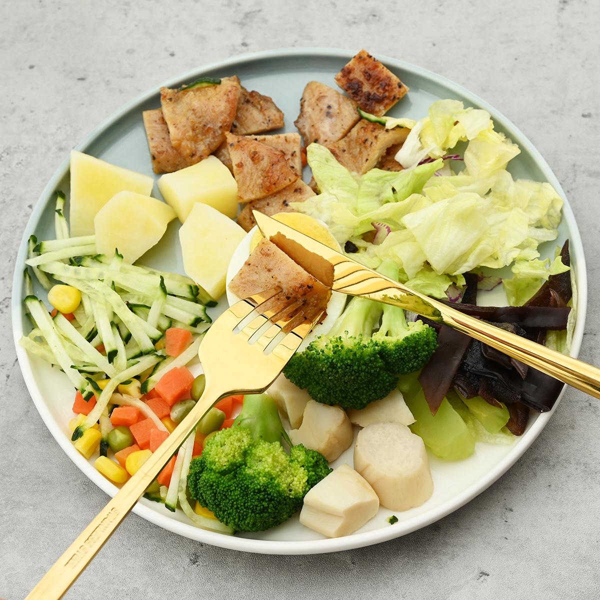 24 Cái/bộ Thép Không Gỉ Vàng Ăn Tối Bạc Hà Vàng Ăn Tối Dao Dĩa Thìa Cà Phê Bộ Dao Kéo Nhà Bếp Bộ Đồ Ăn Kiềng Bạc Bộ