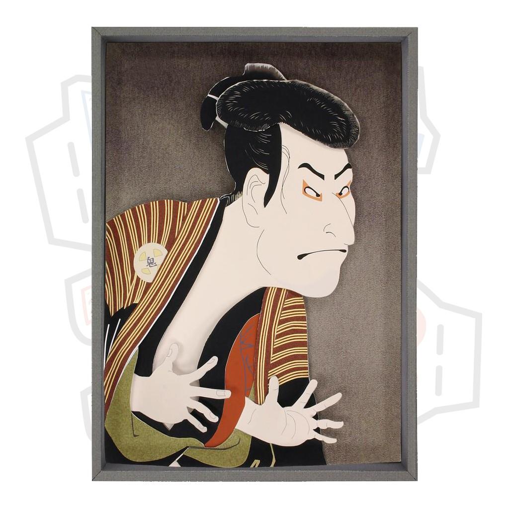 Mô hình giấy đồ vật Tranh treo tường The Actor Otani Oniji III as Yakko Edobei - Nhật Bản