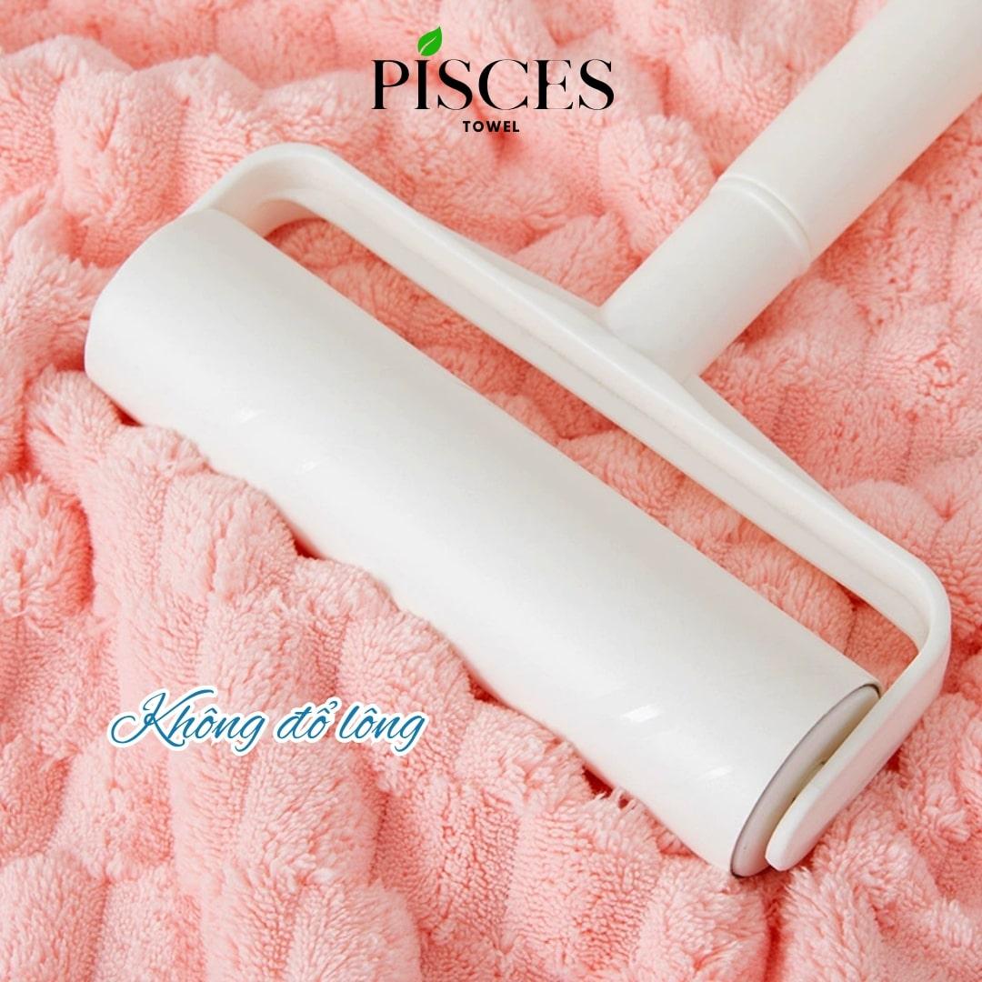 Khăn Tắm PISCES TOWEL 70x140cm Ô Chữ Nhật Cotton Mềm Mại, Khăn Spa Yoga Gym Thể Thao Thấm Hút Mồ Hôi