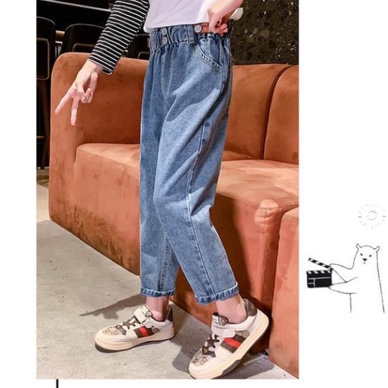 IQJ49 Size110-160 (12-40kg) Quần jean bé gái Hàng Quảng Châu Thời trang trẻ em
