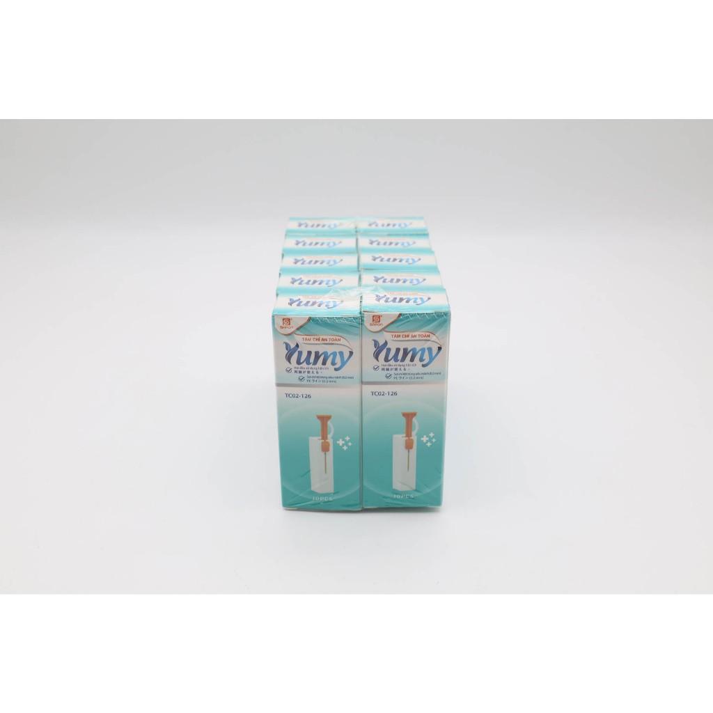 [Lố 30 hộp] Tăm chỉ hộp tự động cá nhân YUMY size Y [TC02-126] hộp 9 que