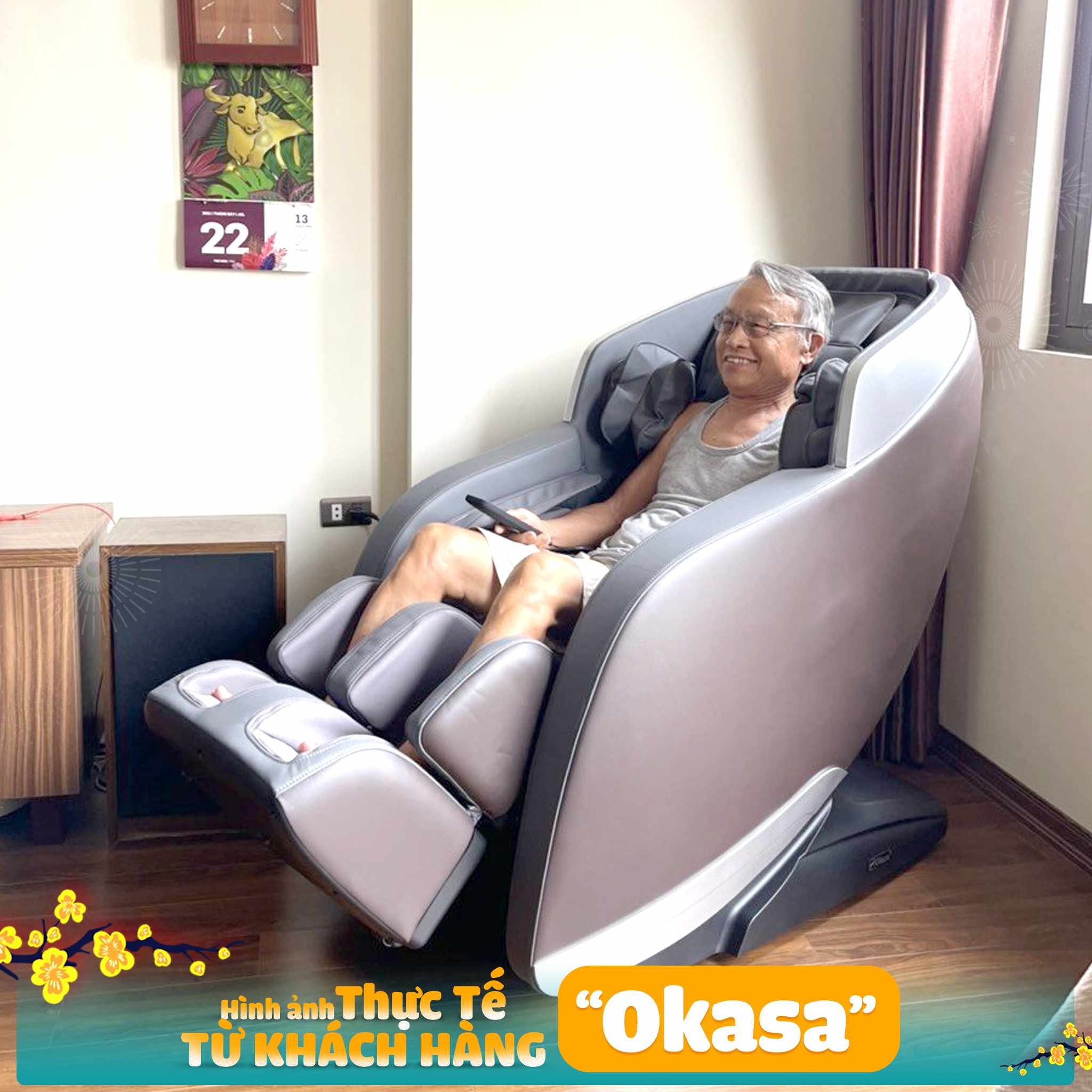 GHẾ MASSAGE OKASA OS-568 PLUS ( Bán chạy)