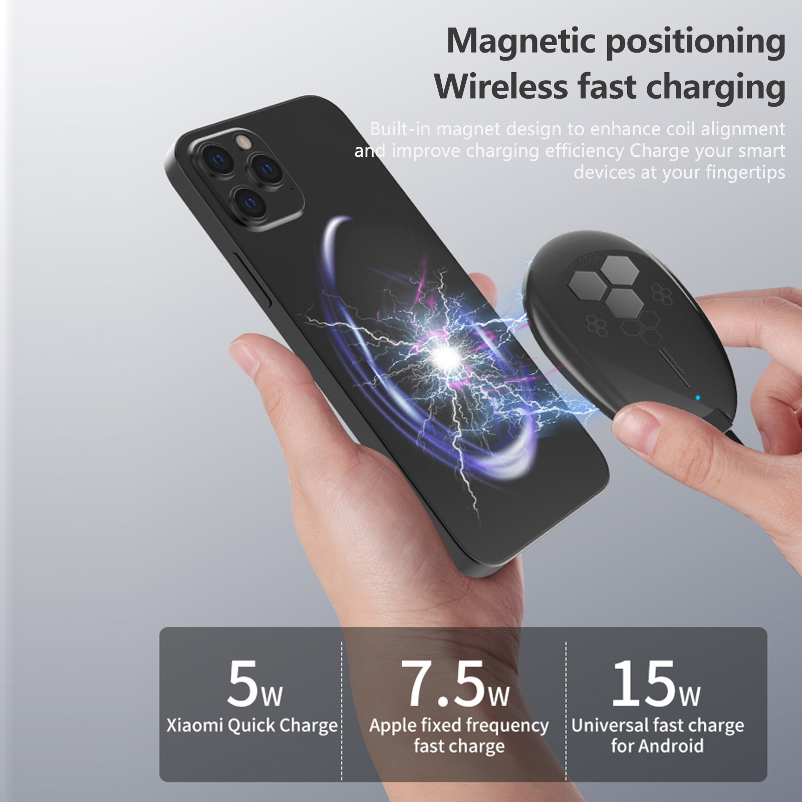 Máy Sạc Không Dây Nhận Dạng Thông Minh Đa Tương Thích