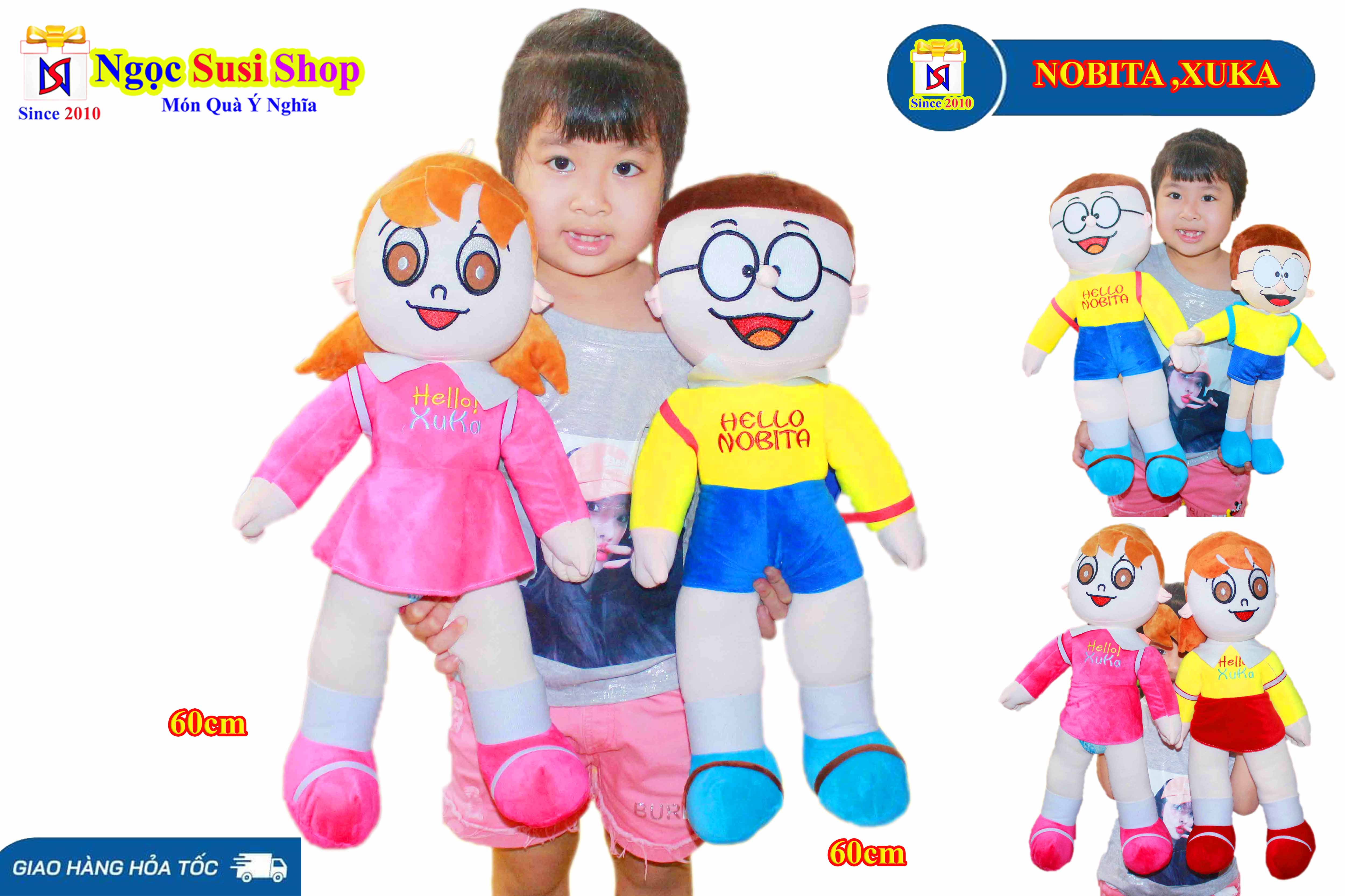 GỐI ÔM NOBITA XUKA SIÊU ĐẸP [MUA CHỌN MẪU SIZE]