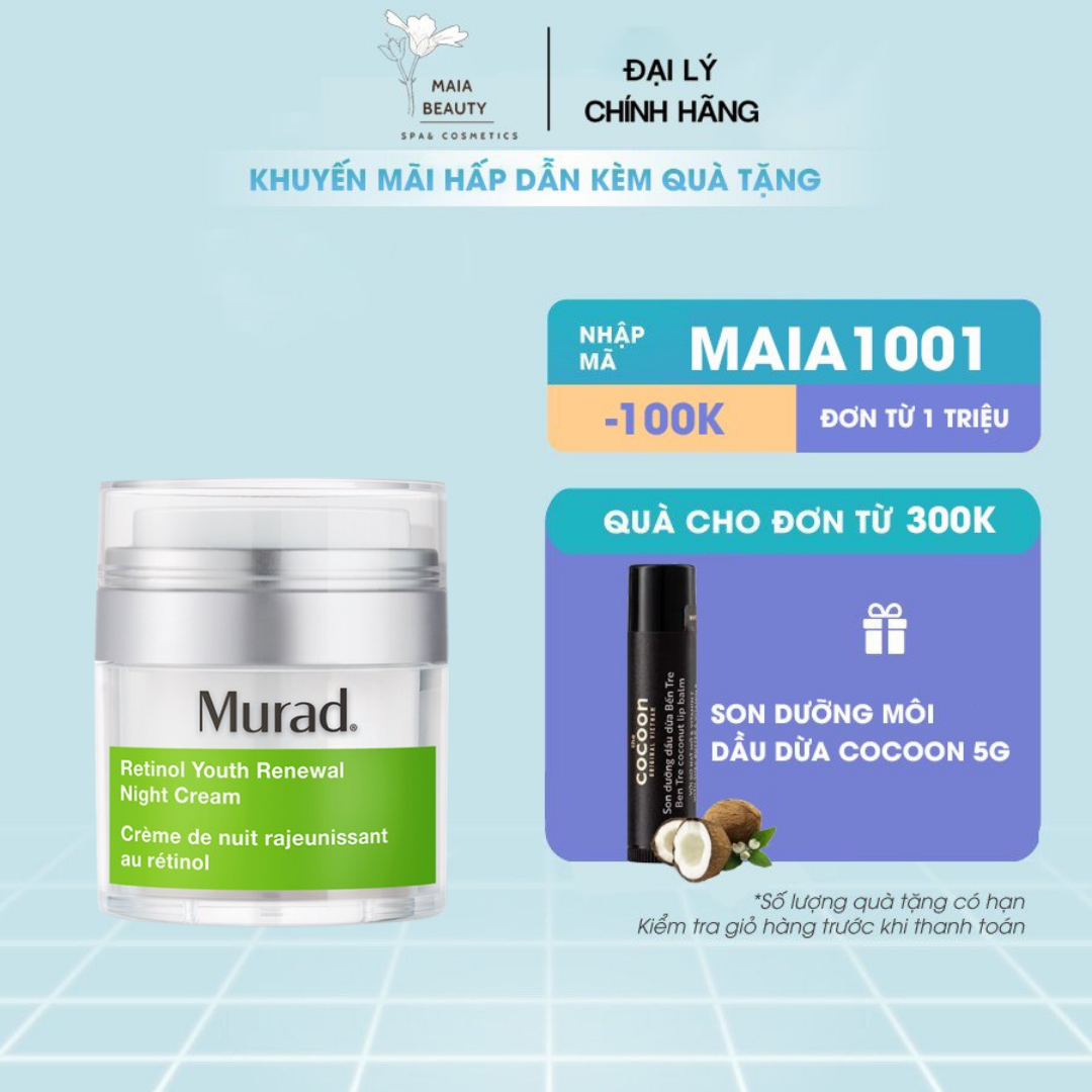 Kem dưỡng ban đêm hồi sinh làn da lão hóa Murad Retinol Youth Renewal Night Cream