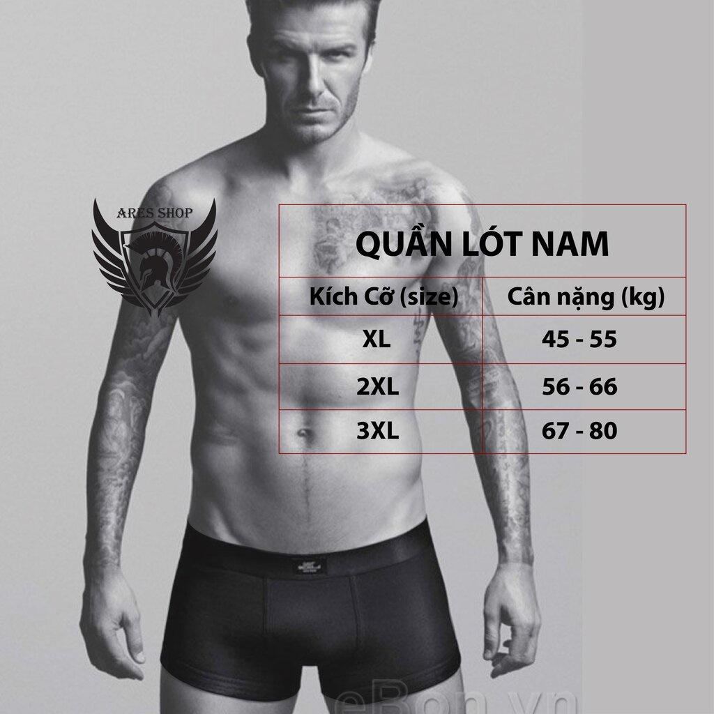 Quần boxer nam cao cấp hàng xuất xịn chất thun lạnh siêu mát , thấm hút mồ hôi tốt - boxer lụa 01 - ARES SHOP