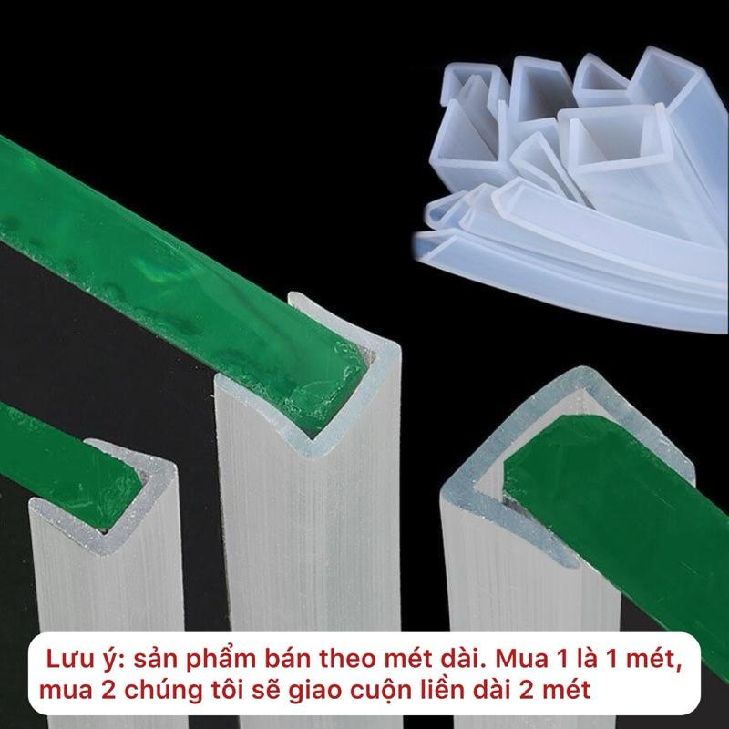 Gioăng dây ron Silicone hình chữ U – V bảo vệ cạnh nẹp bo bọc cạnh bàn, cửa, tấm thép, kính và cạnh cơ khí