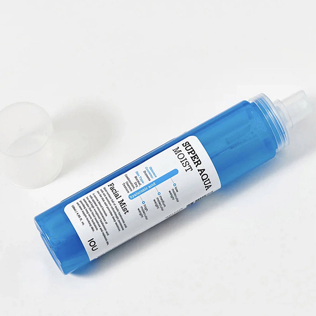 Xịt khoáng cấp ẩm, dưỡng da Welcos IOU Super Aqua Moist Mist Hàn Quốc 150g