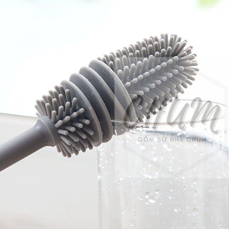 Cây cọ rửa cốc, chai lọ đa năng silicon