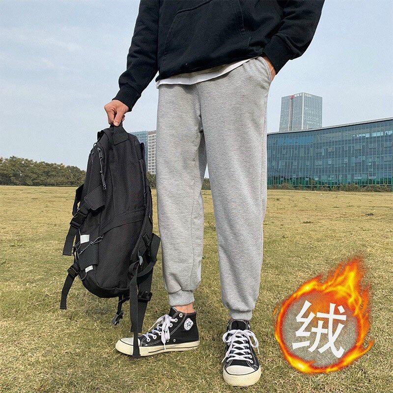 Quần Jogger Bo Ống Unisex, Thể Thao Form Rộng Trẻ Trung Thời Trang phong cách ulzzang chất nỉ da cá mềm mịn