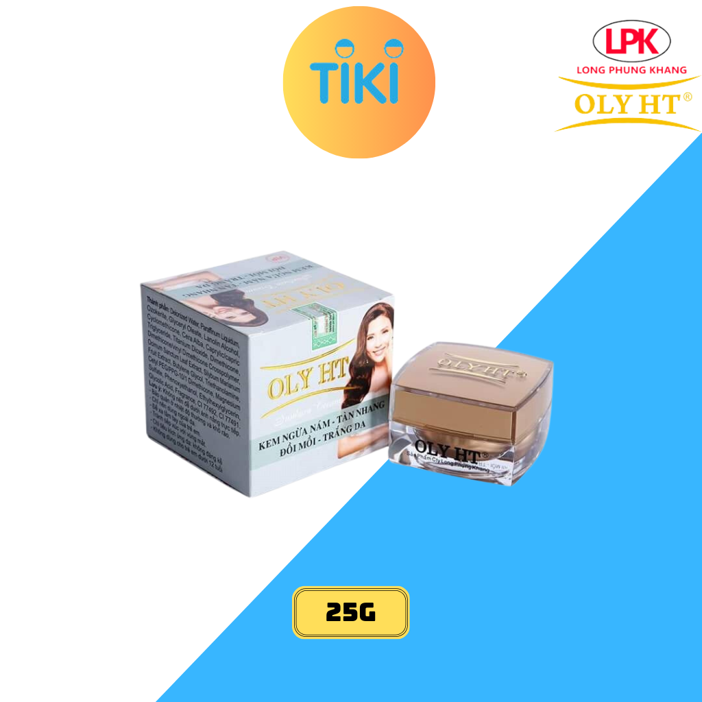 Kem Ngừa Nám Tàn Nhang Đồi Mồi Trắng Da &amp; Chống Nắng OLY HT CHÍNH HÃNG 12g &amp; 25g LPK