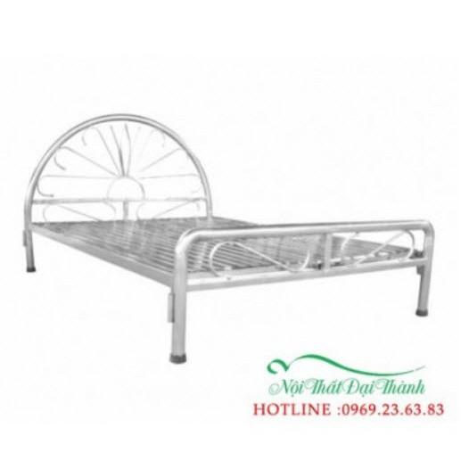 Giường sắt ngủ Inox 160x200x10