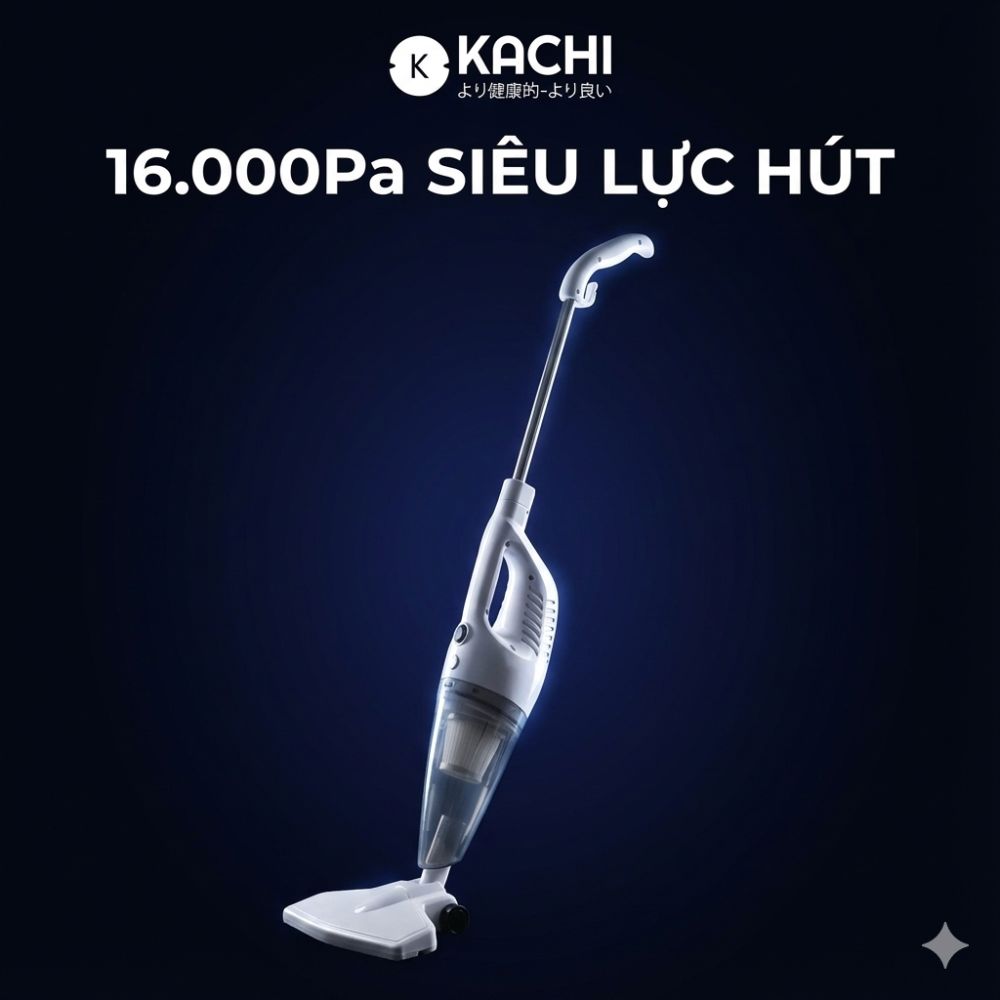 Máy Hút Bụi Cầm Tay Kachi MK438 600W - Lực Hút Mạnh Mẽ, Thiết Kế Linh Hoạt, Sạch Mọi Ngóc Ngách - hàng chính hãng
