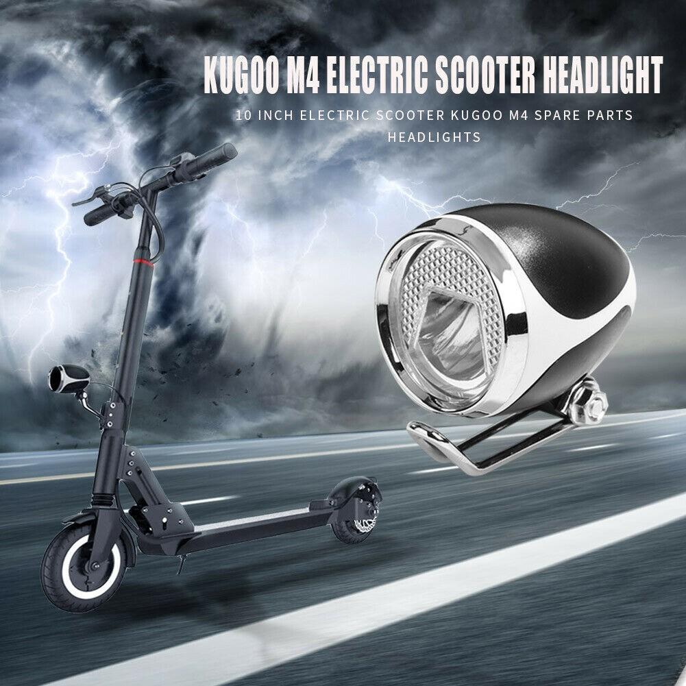 Đèn trước xe đạp điện 12-80V có còi cho Kugoo Electric Kick Scooter Xe đạp điện Đèn pha Led Phụ kiện đi xe đạp Màu sắc: Trắng