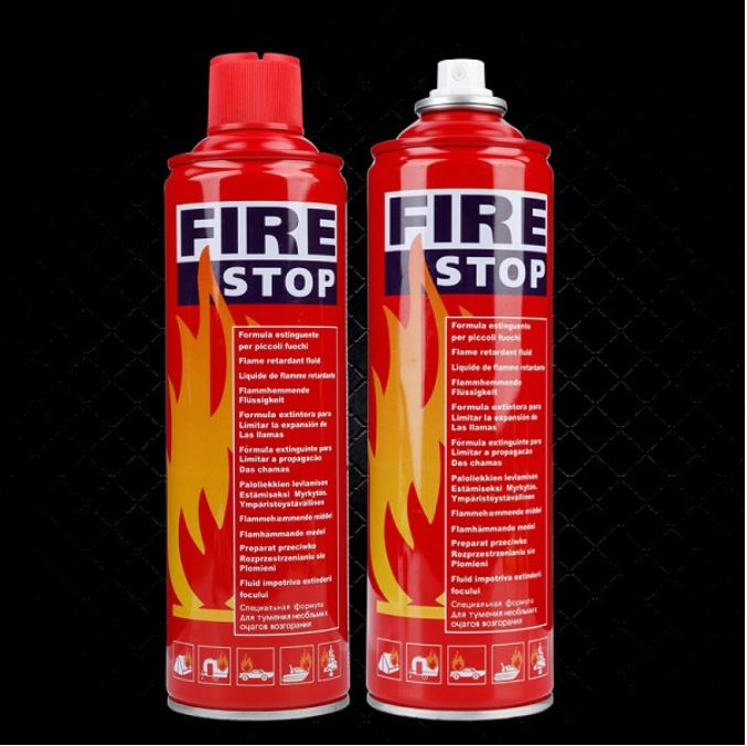 Bình Cứu Hoả Mini 500ml, Bình Chữa Cháy Mini FIRE STOP Dùng Trên Ô Tô, Xe Hơi