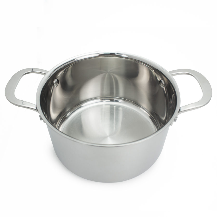 Nồi luộc gà Inox 3 lớp liền khối Kalpen Kazler đường kính 30cm dung tích 14L, đáy từ vung kính, chuẩn Đức - Hàng chính hãng