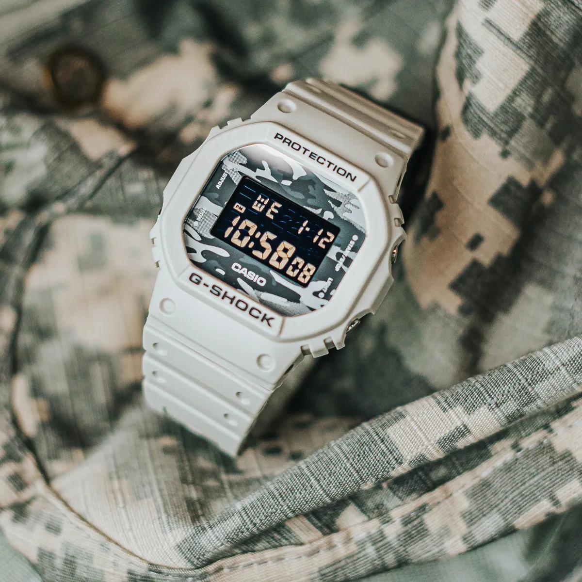 Đồng Hồ Nam Dây Nhựa Casio G-Shock DW-5600CA-8DR Chính Hãng - DW-5600CA-8 CAMO