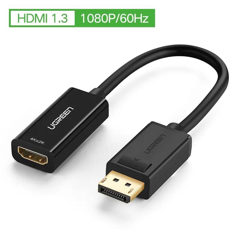 Ugreen UG40362MM137TK Màu Đen Cáp chuyển đổi DisplayPort sang HDMI V1.3 hỗ trợ phân giải 1080P - HÀNG CHÍNH HÃNG