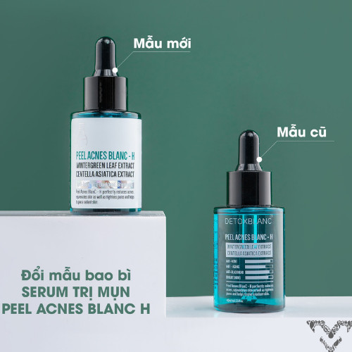 Serum mụn Detox Blanc Peel Acnes Blanc 30ml - Tặng kèm bông tai ngọc trai