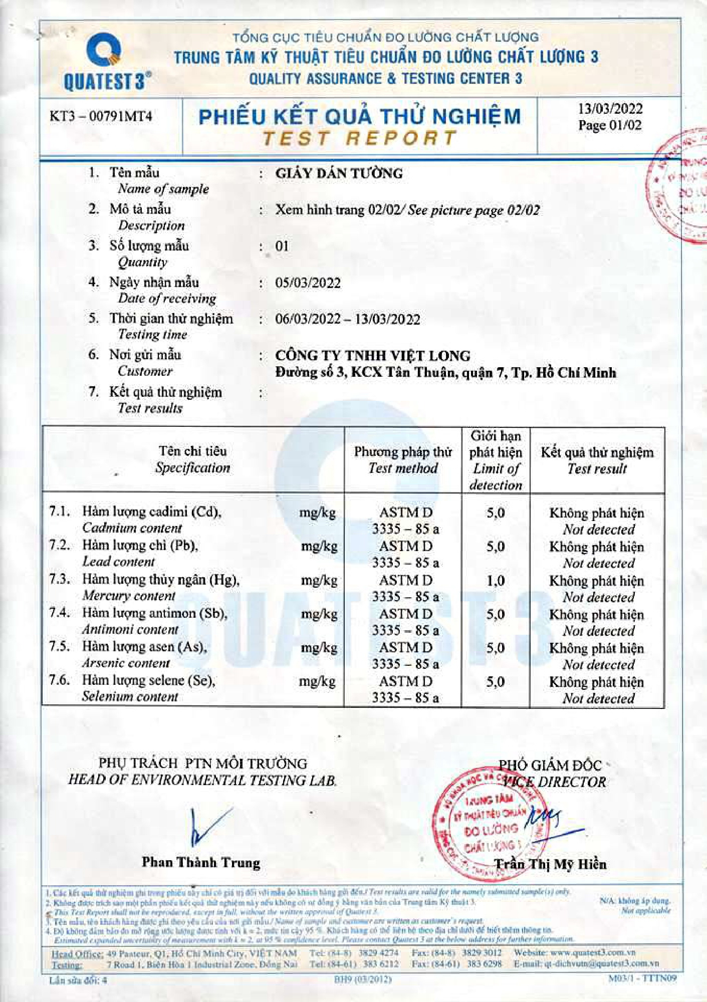 GIÂY DÁN TƯỜNG CAO CẤP - VIỆT HƯNG