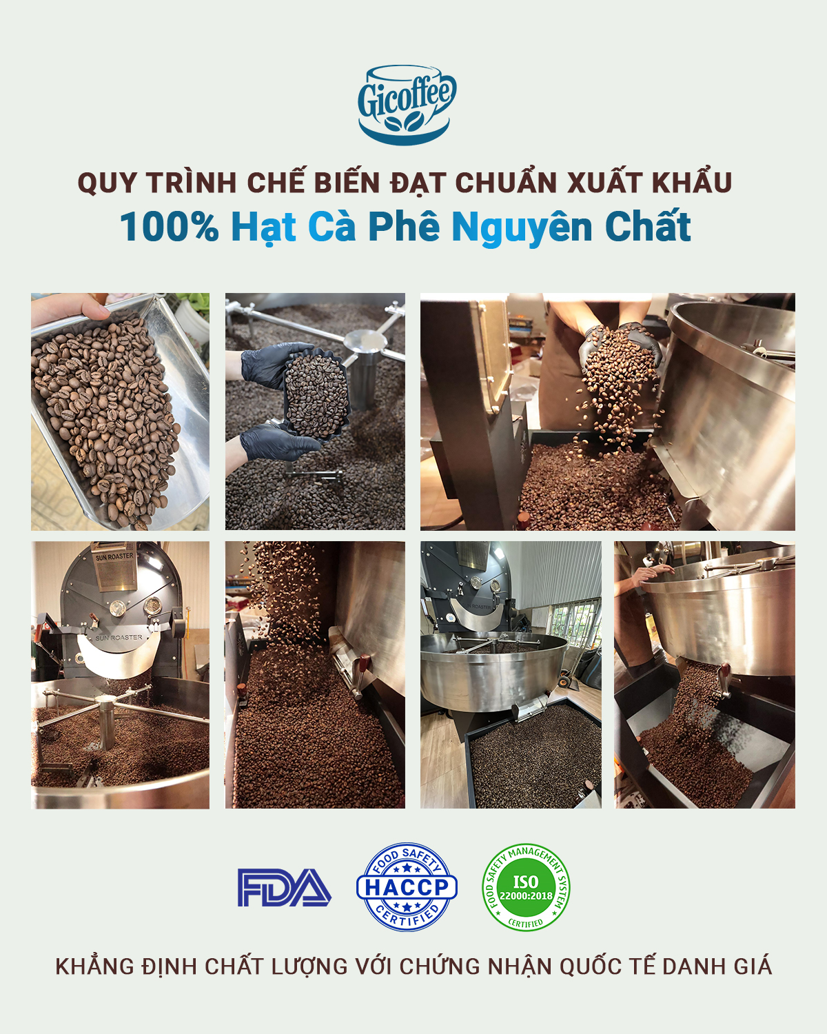 Cà Phê Muối Hòa Tan GiCoffee Chuẩn Vị Huế - Ít Ngọt (1 Hộp 10 gói x 16gr)