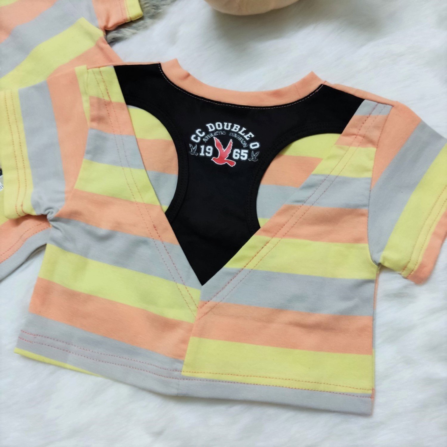 G1015 Áo thun bé gái, Áo croptop phong cách hiphop cho bé gái từ 2 tuổi, hàng nhập Quảng Châu cao cấp