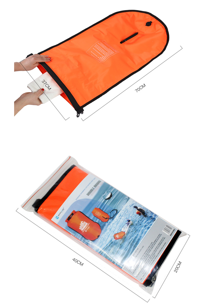 Túi đựng đồ chống nước kiêm phao bơi có quai đeo, túi kháng nước, ba lô chống thấm nước ngoài trời [ảnh thật và video