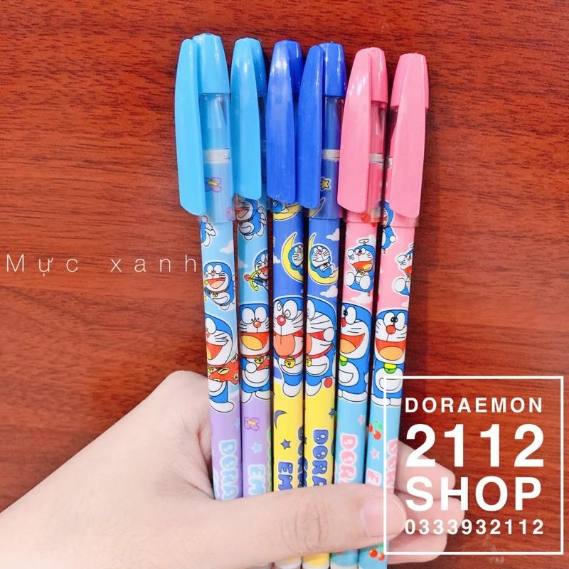 Bút nước xoá được Doraemon đầu gôm mực tím mực xanh