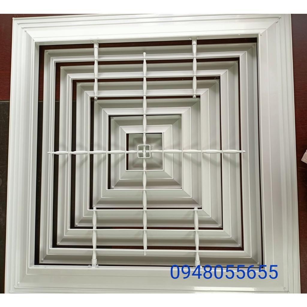 Cửa gió khuếch tán 600x600, cửa gió cấp điều hoà, miệng gió điều hoà, miệng gió điều hoà âm trần, cửa gió điều hoà thổi đa hướng