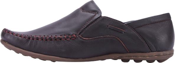 Giày Nam Đan Viền Huy Hoàng HT7122 - Nâu (Size