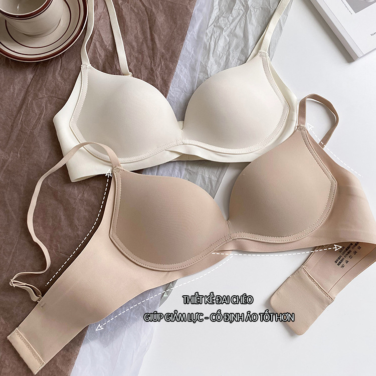 Áo Lót Nữ Không Gọng Chống Hằn Nâng Ngực Tự Nhiên B533