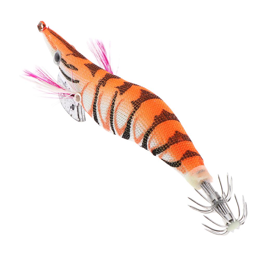 Silicone Simulation Noctilucent Soft Prawn Shrimp Fishing Lure Hook Bait