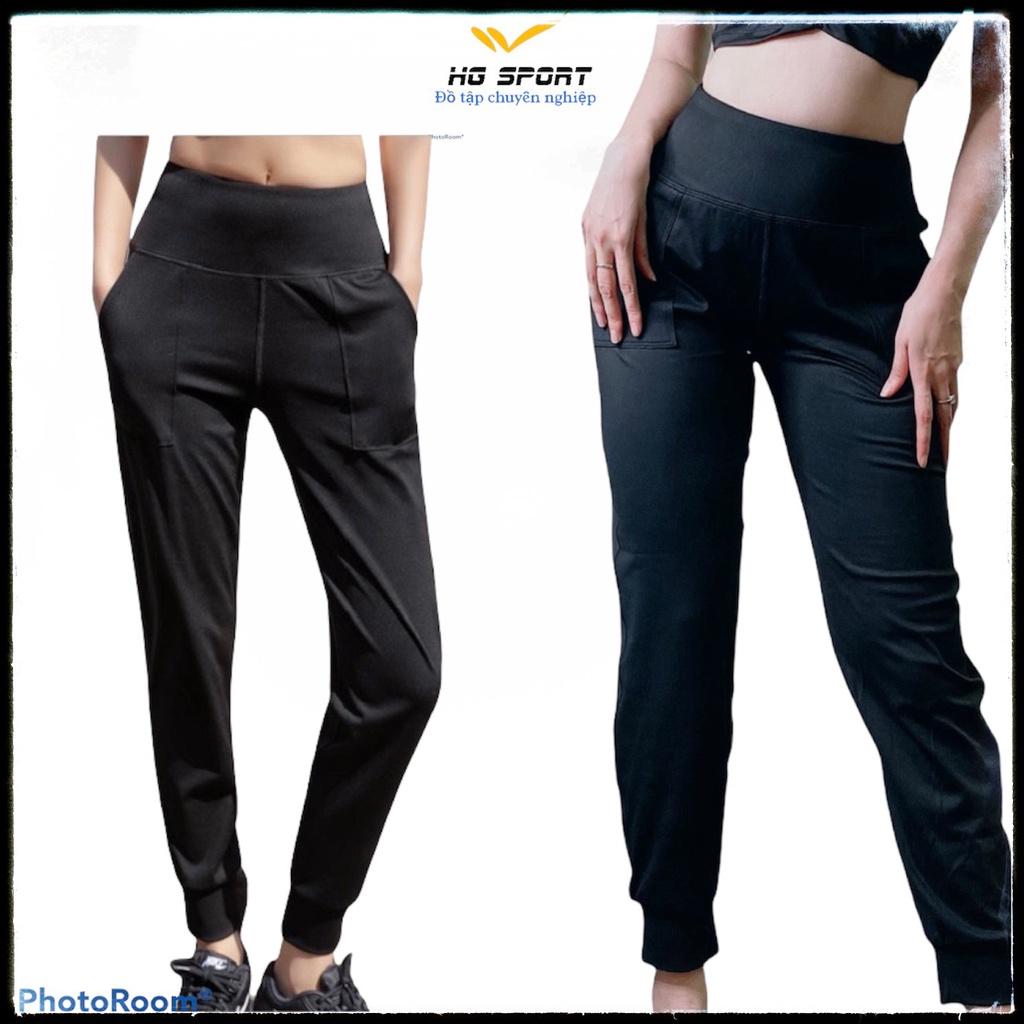 Quần Tập Jogger, Đồ Tập Yoga, Gym, Thể Thao Cao Cấp nữ, Cạp Cao, Gen Bụng Hg Sport QJ08