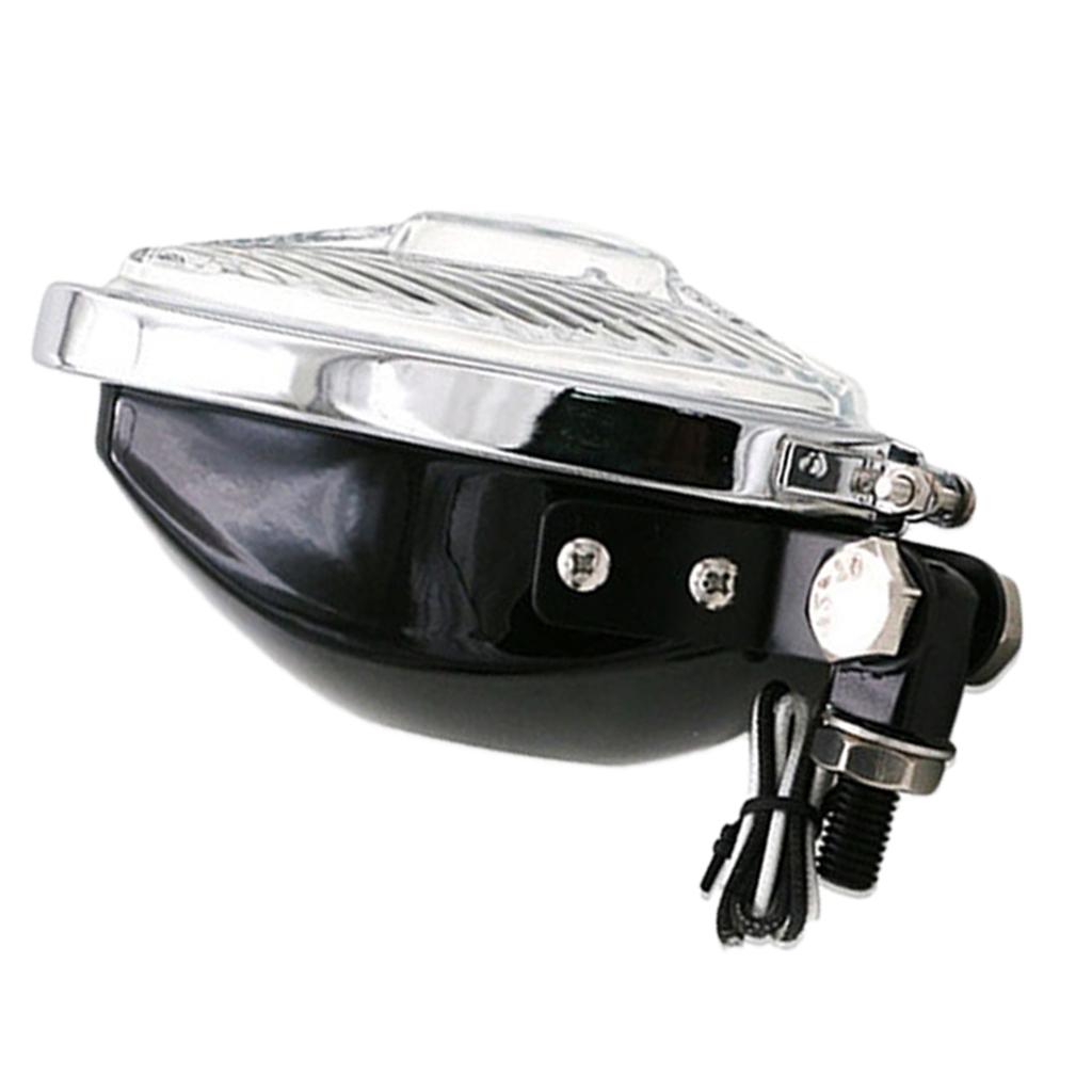 12V 55W Motorcycle Triangle Headlight Lamp for Harley Chopper Bobber