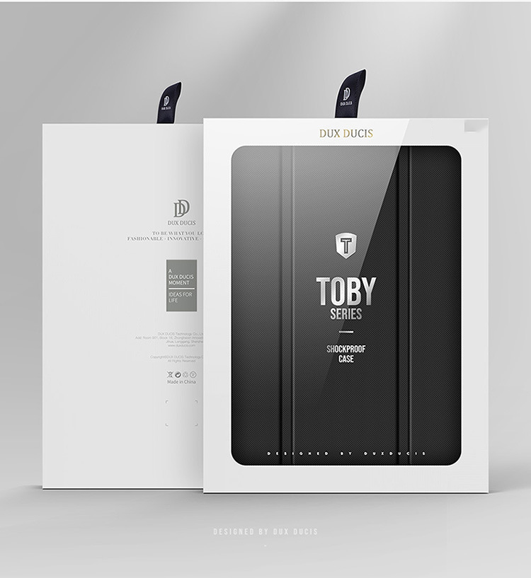 Bao Da Chính Hãng Dux Ducis TOBY Cho Samsung Galaxy Tab S8 Lưng Trong Suốt Không Ố Vàng, Có Ngăn Đựng Bút - Hàng Chính Hãng