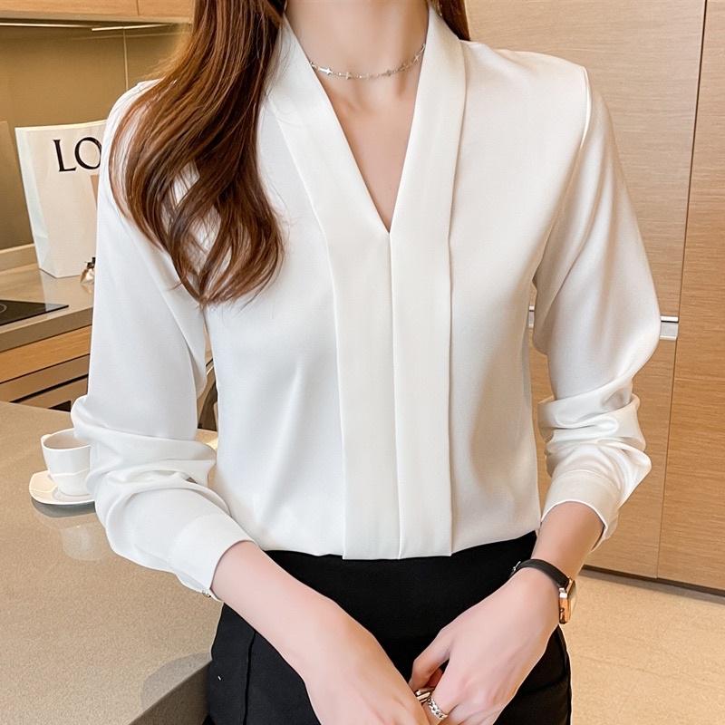 Áo Sơ Mi Nữ Cổ V MSA03