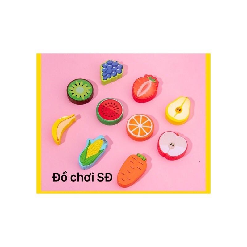 Đồ chơi câu cá - xếp chữ số bằng gỗ