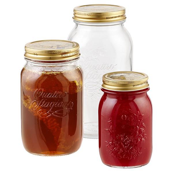 Hũ thủy tinh nắp vặn Quattro 1500ml- Hàng chính hãng