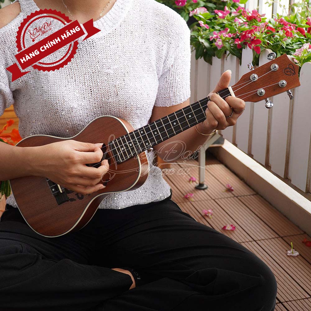  Đàn Ukulele Concert CHARD U-24CT, Gỗ Sapele, Âm thanh trong trẻo - Hàng Chính Hãng