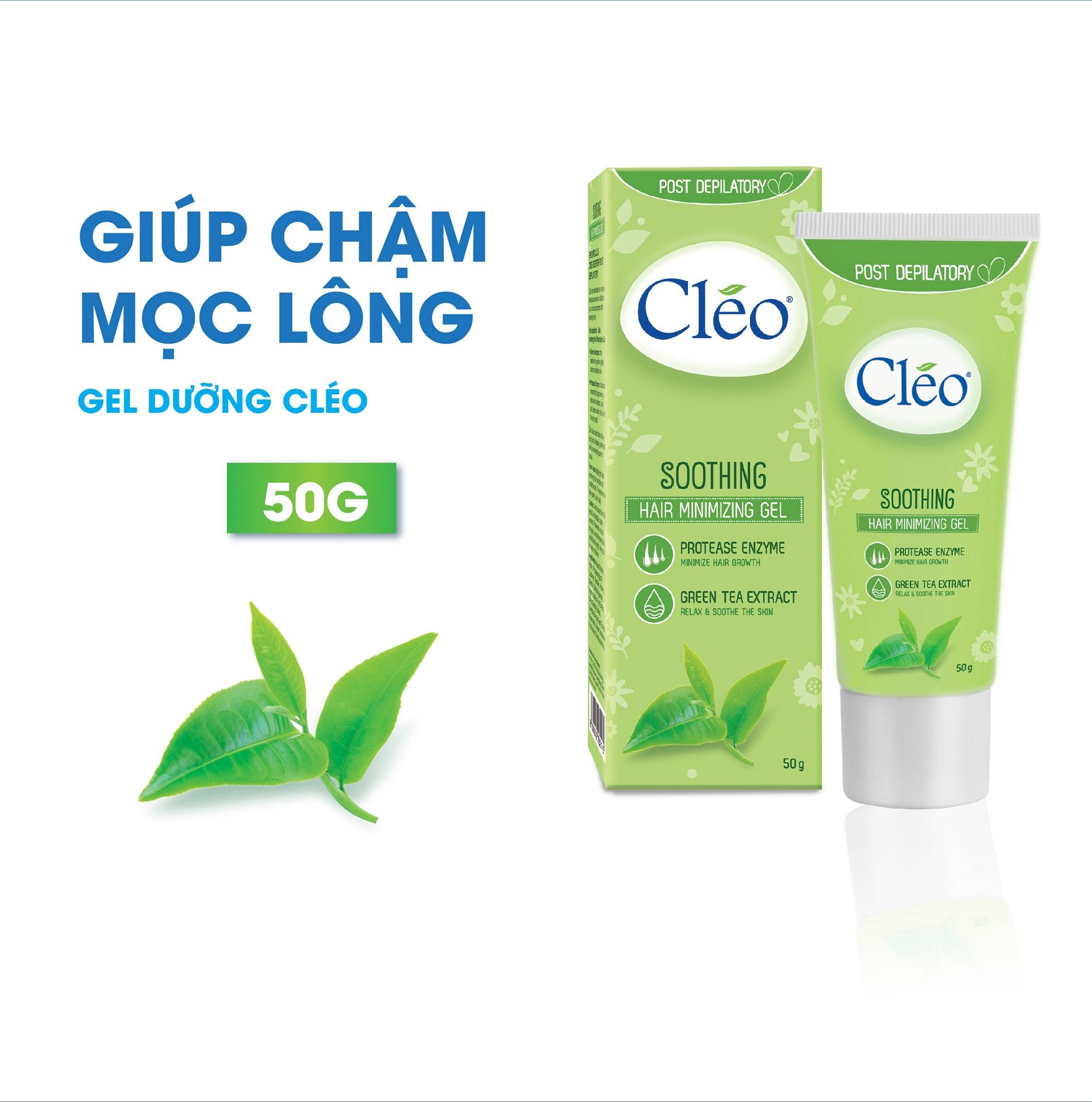 Combo kem giảm thâm nách Cléo sáng da sau 1 tháng 35g và gel dưỡng ẩm mịn da Cléo chiết xuất trà xanh 50g